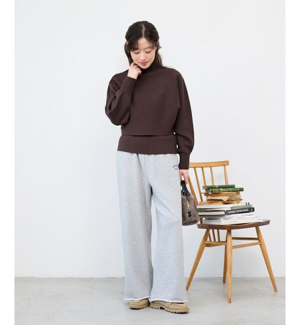 「《手洗い可能》3WAYハイネックレイヤードニット」|ニット・セーター|