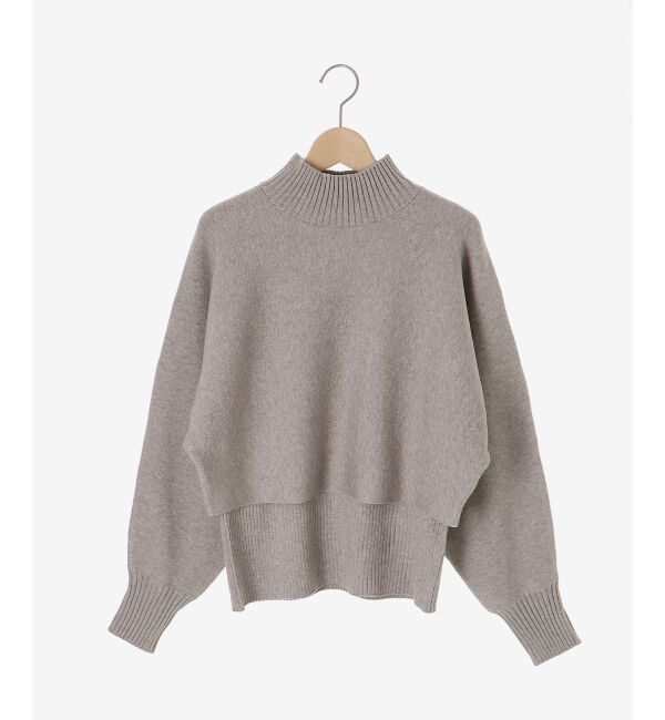  「《手洗い可能》3WAYハイネックレイヤードニット」|ニット・セーター|
