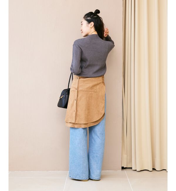  「《手洗い可能》3WAYハイネックレイヤードニット」|ニット・セーター|