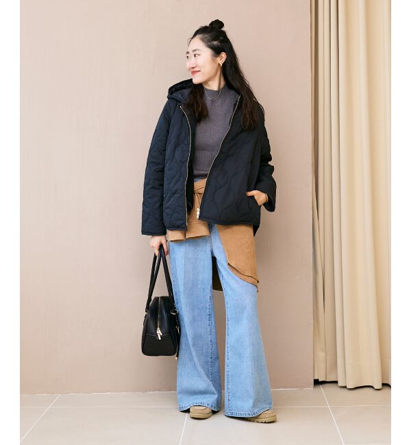  「《手洗い可能》3WAYハイネックレイヤードニット」|ニット・セーター|