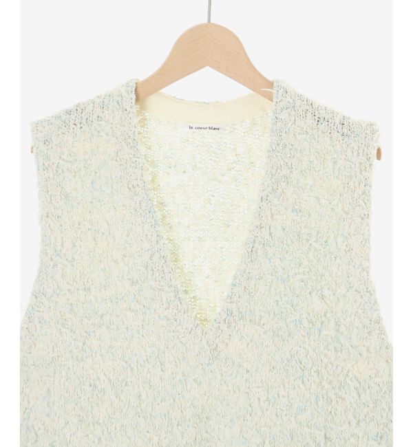  「リボンチュール&times;スラブVベスト」|ベスト・ジレ|