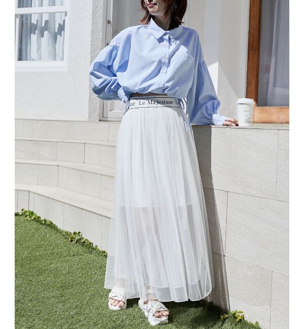 MAJESTICLEGON「ウエストロゴチュールスカート」|スカート|