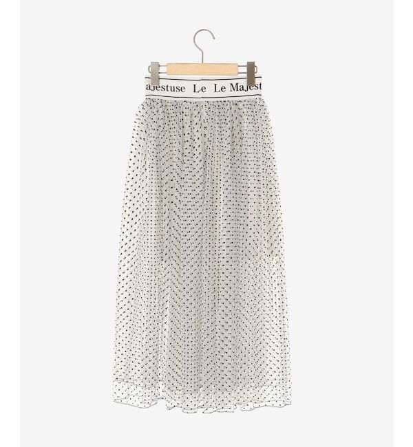 MAJESTICLEGON「ウエストロゴチュールスカート」|スカート|
