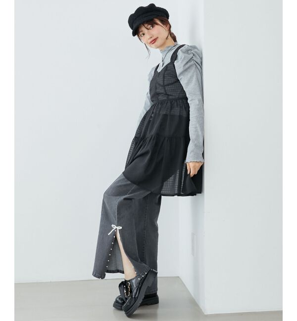 MAJESTICLEGON「Ladyライクパワショルトップス」|Tシャツ・カットソー|