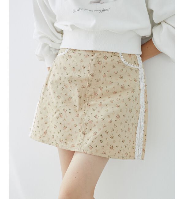 MAJESTICLEGON「レースラインミニスカート」|スカート|