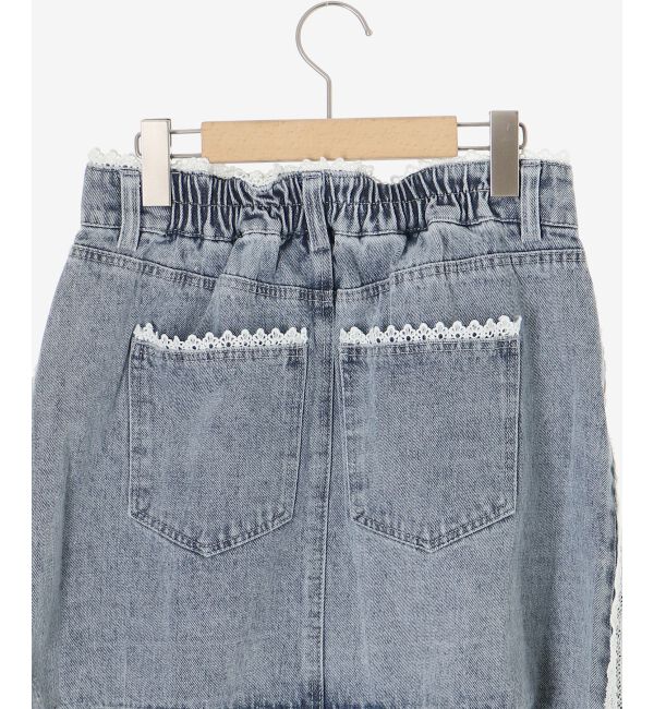 MAJESTICLEGON「レースラインミニスカート」|スカート|