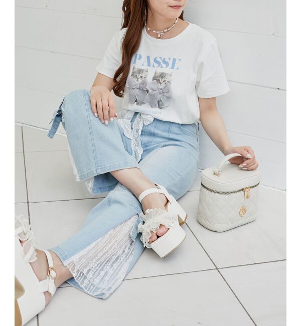  「リボンネコチャンTシャツ」|Tシャツ・カットソー|