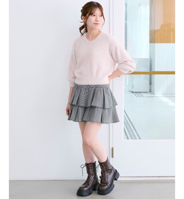  「◎バックリボンシャギーニット」|ニット・セーター|