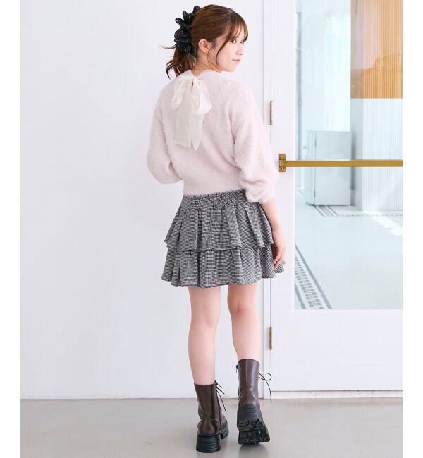  「◎バックリボンシャギーニット」|ニット・セーター|