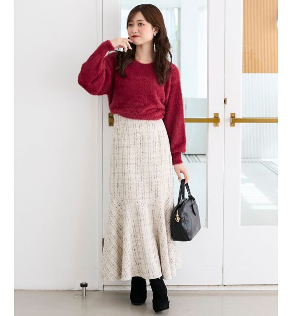  「◎バックリボンシャギーニット」|ニット・セーター|