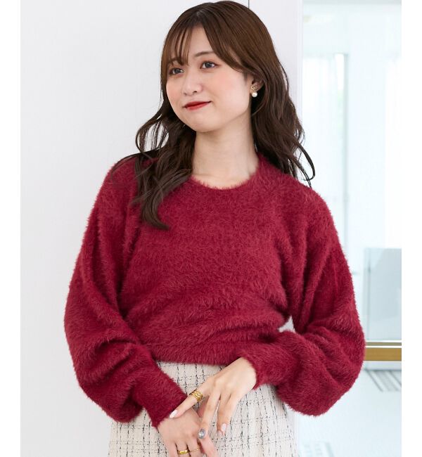  「◎バックリボンシャギーニット」|ニット・セーター|