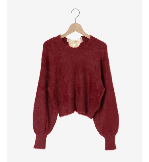  「◎バックリボンシャギーニット」|ニット・セーター|