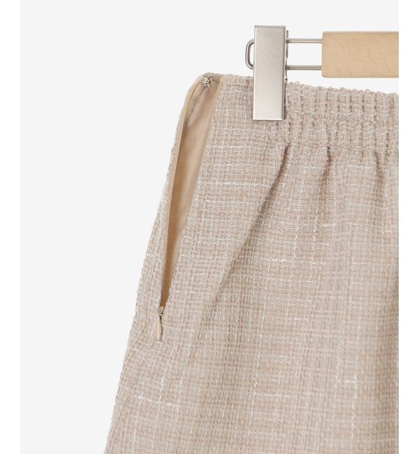  「ビジュー付き台形ミニスカパン」|台形|