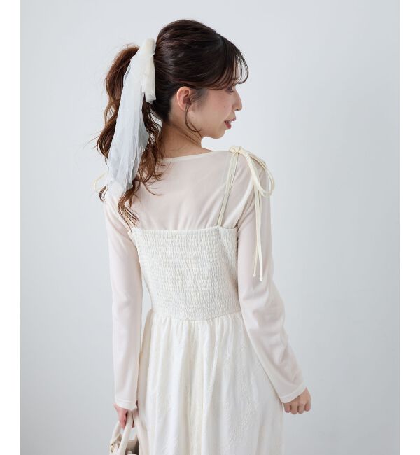  「ドットチュールシアートップス」|Tシャツ・カットソー|