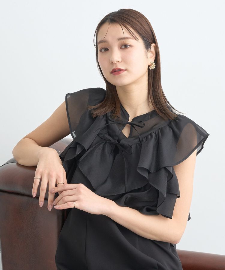 earth music&ecology「SET2点フリルボレロ＋ナローワンピース」|ワンピース|