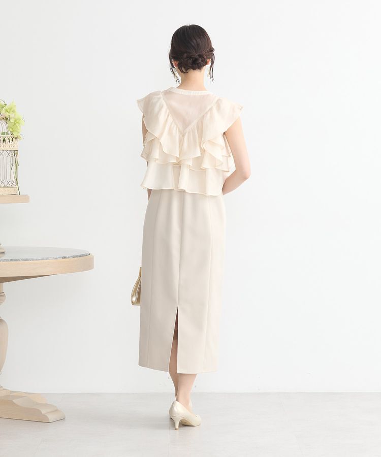 earth music&ecology「SET2点フリルボレロ＋ナローワンピース」|ワンピース|