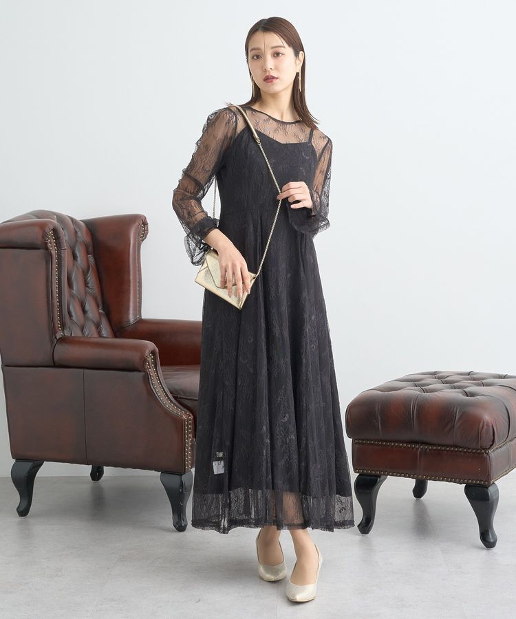 earth music&ecology「SET2点レースワンピース＋キャミワンピース」|ワンピース|