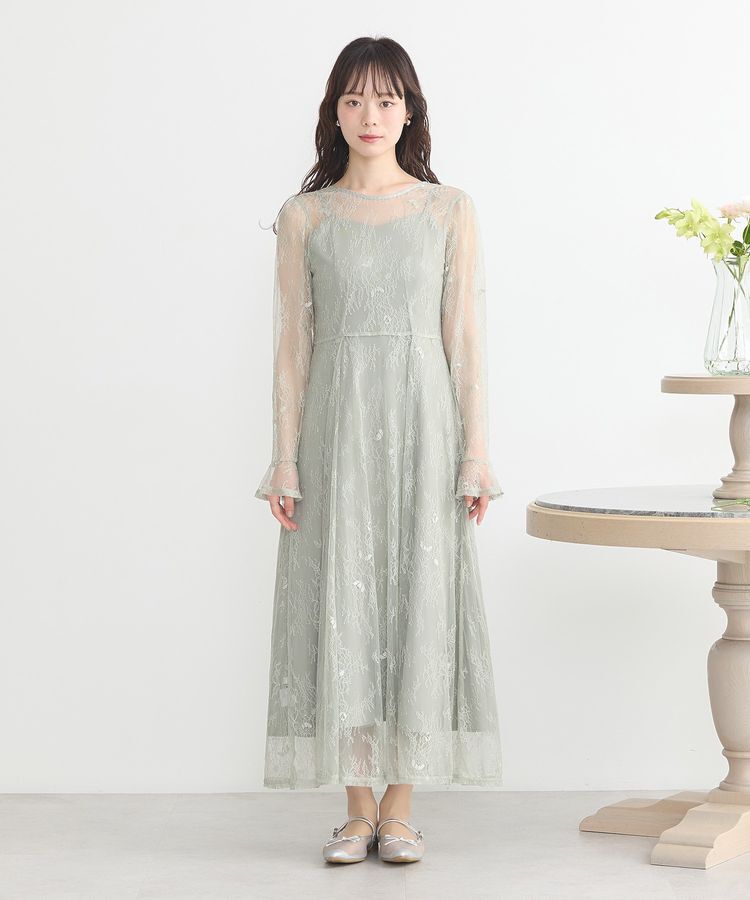 earth music&ecology「SET2点レースワンピース＋キャミワンピース」|ワンピース|