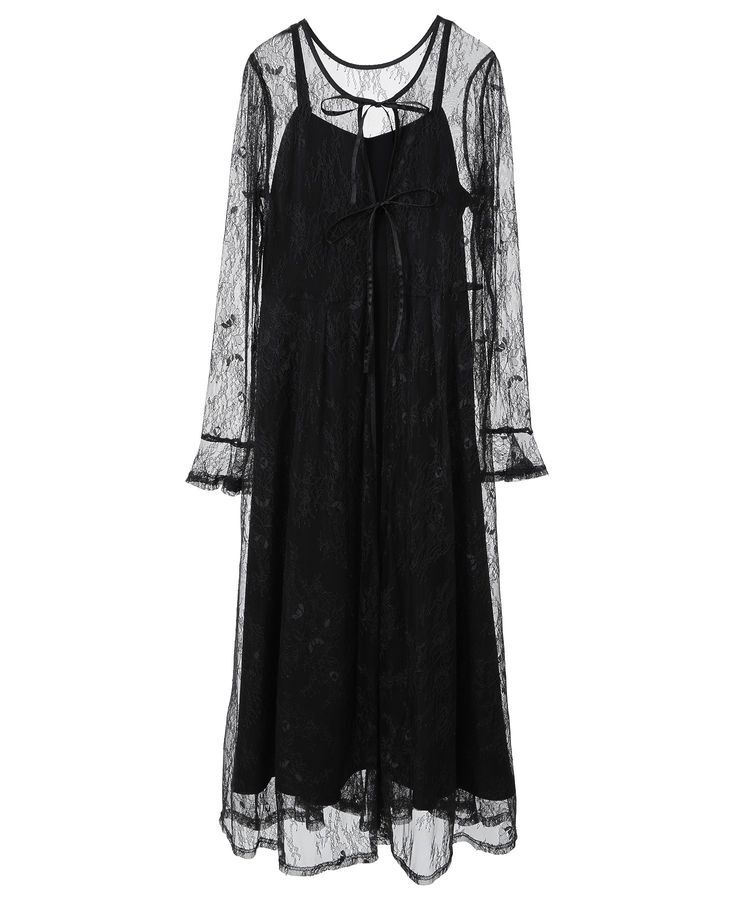 earth music&ecology「SET2点レースワンピース＋キャミワンピース」|ワンピース|