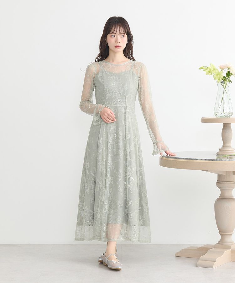 earth music&ecology「SET2点レースワンピース＋キャミワンピース」|ワンピース|