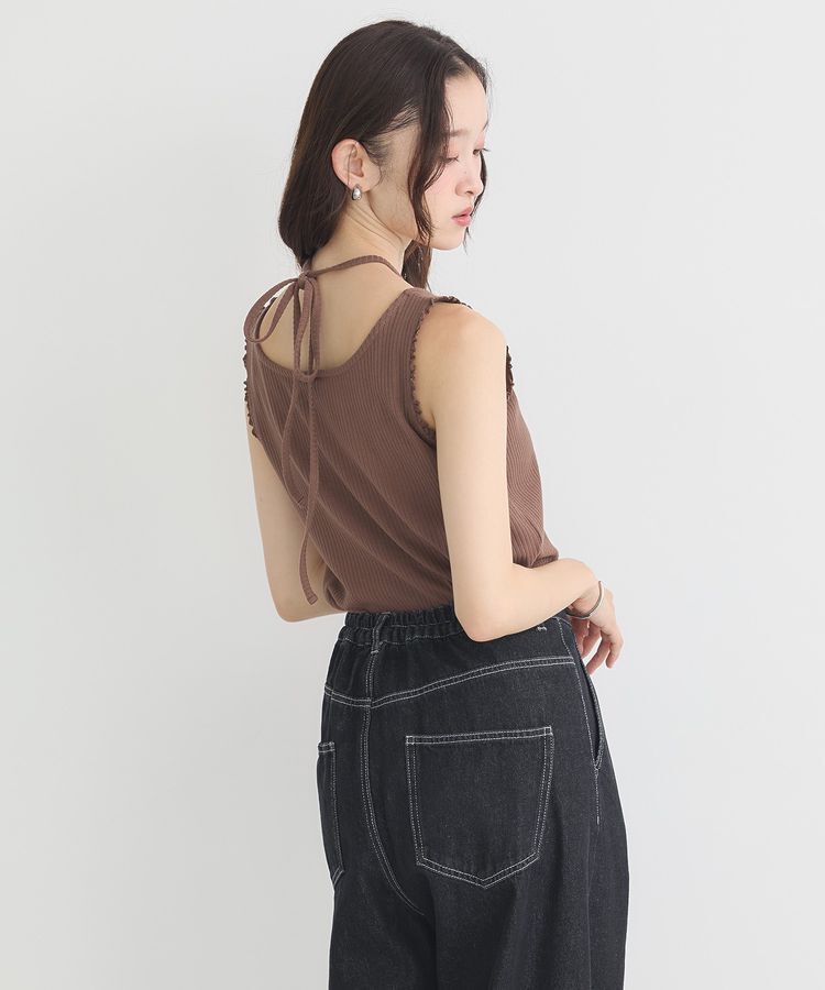 earth music&ecology「マルチwayネックホルターレースタンク」|インナー|