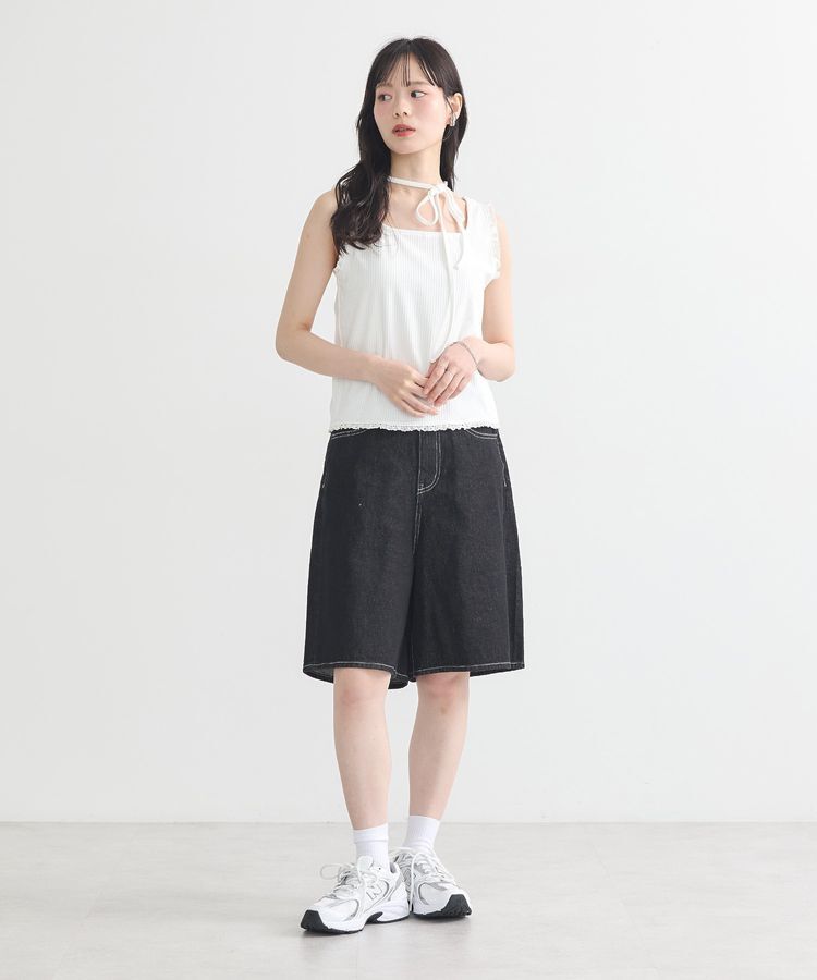 earth music&ecology「マルチwayネックホルターレースタンク」|インナー|