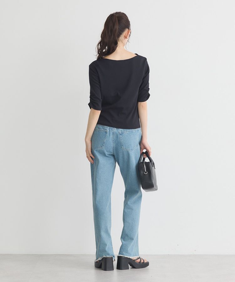 earth music&ecology「ドレープデザインカットソー」|Tシャツ・カットソー|