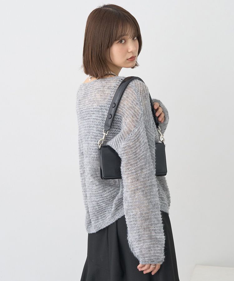 earth music&ecology「ふんわりシアープルオーバー」|ニット・セーター|