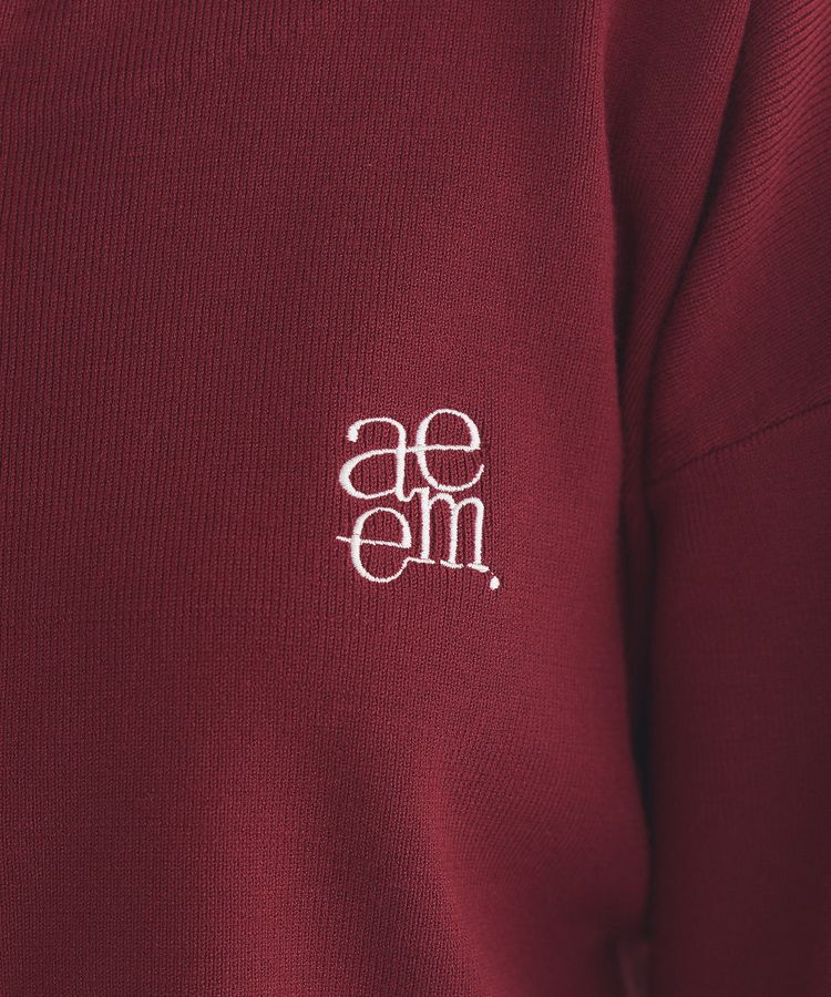 earth music&ecology「ダブルジップロゴニットプルオーバー」|ニット・セーター|