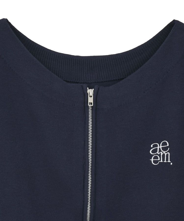 earth music&ecology「ダブルジップロゴニットプルオーバー」|ニット・セーター|