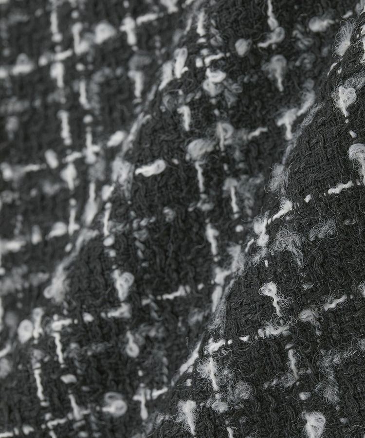 earth music&ecology「フリンジツイードミニスカート」|タイト|