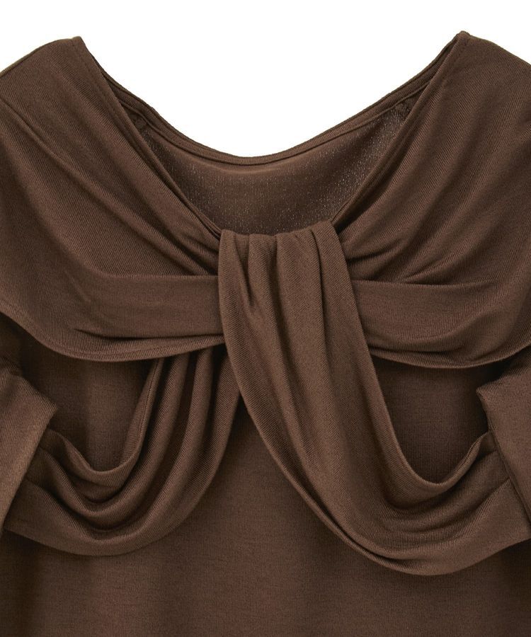 earth music&ecology「リボンライクドレーププルオーバー」|Tシャツ・カットソー|