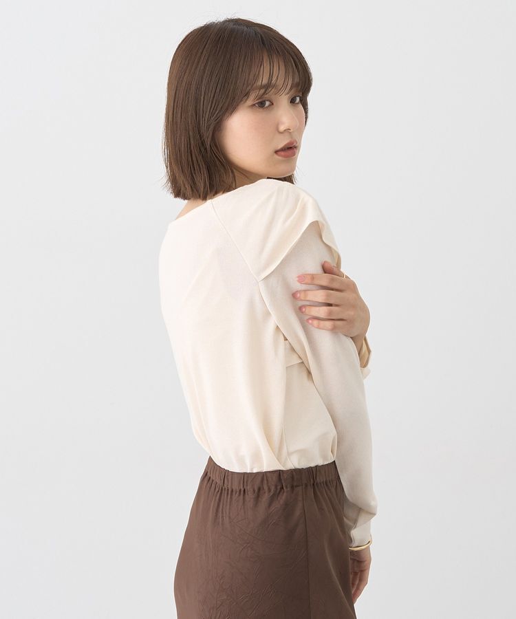 earth music&ecology「リボンライクドレーププルオーバー」|Tシャツ・カットソー|