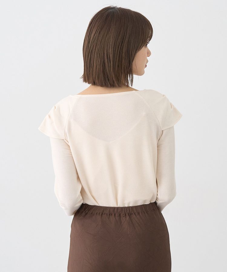 earth music&ecology「リボンライクドレーププルオーバー」|Tシャツ・カットソー|