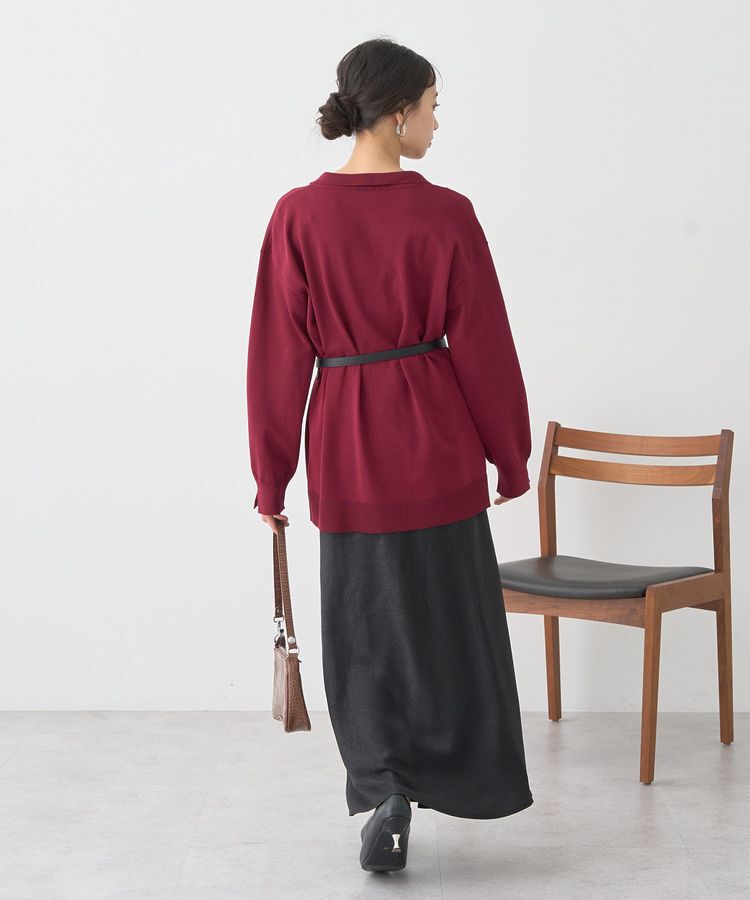 earth music&ecology「袖口スリットスキッパーカーディガン」|カーディガン|