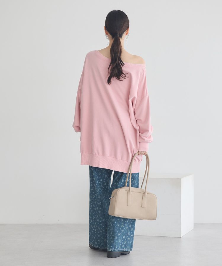 earth music&ecology「ランダム刺繍オフショルプルオーバー」|スウェット・ジャージ|