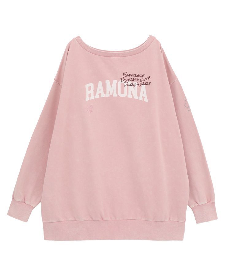 earth music&ecology「ランダム刺繍オフショルプルオーバー」|スウェット・ジャージ|