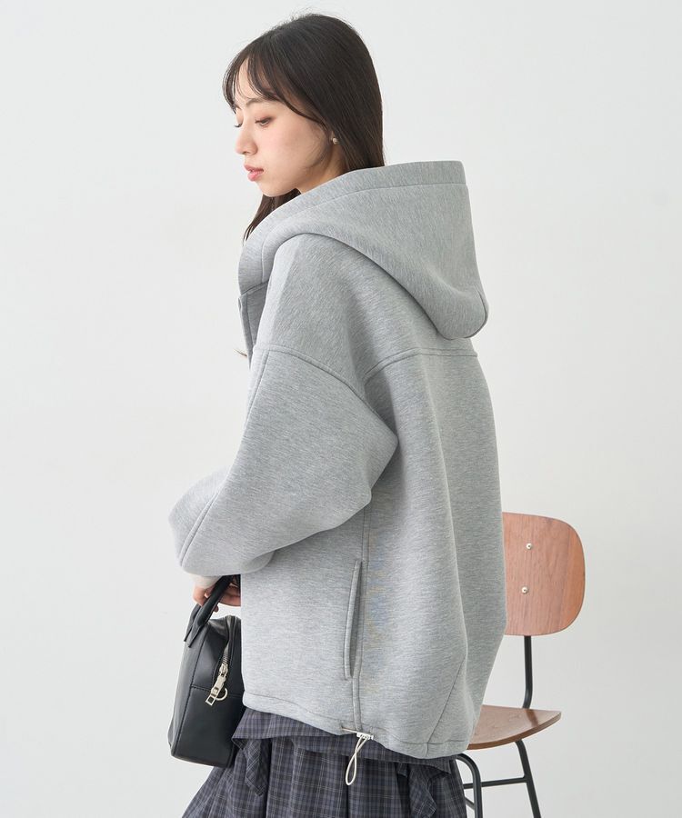 earth music&ecology「ダンボールニットフーディーブルゾン」|ブルゾン・スタジャン|