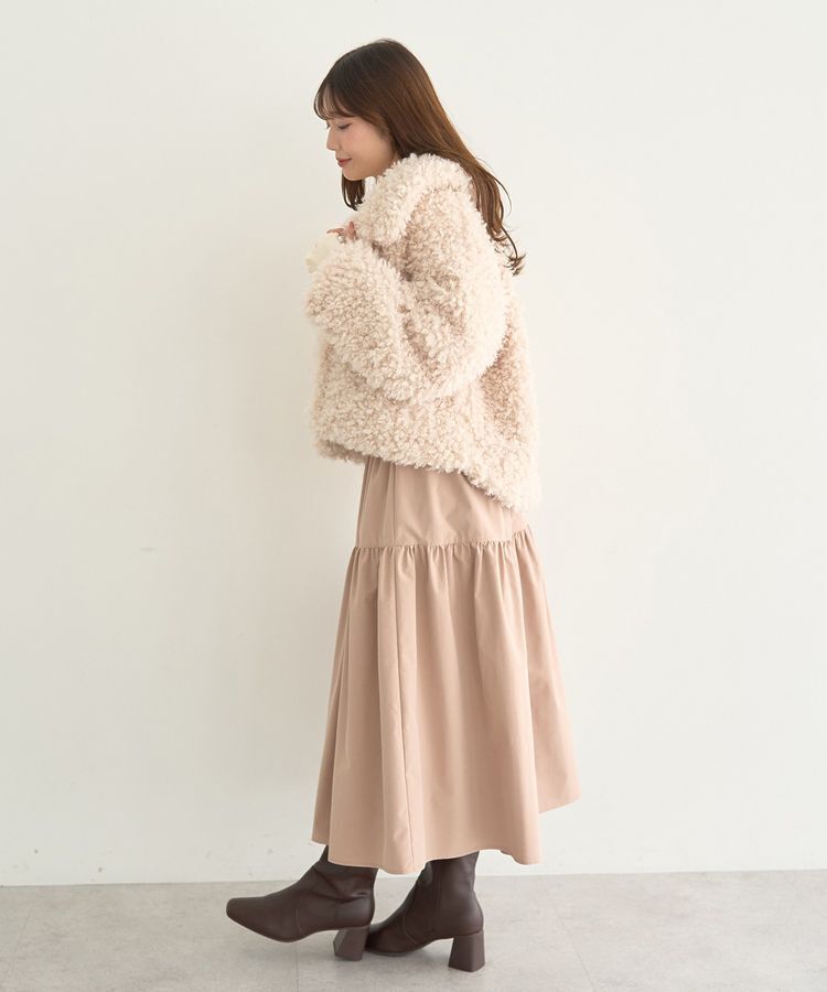 earth music&ecology「プードルファーショートブルゾン」|ブルゾン・スタジャン|