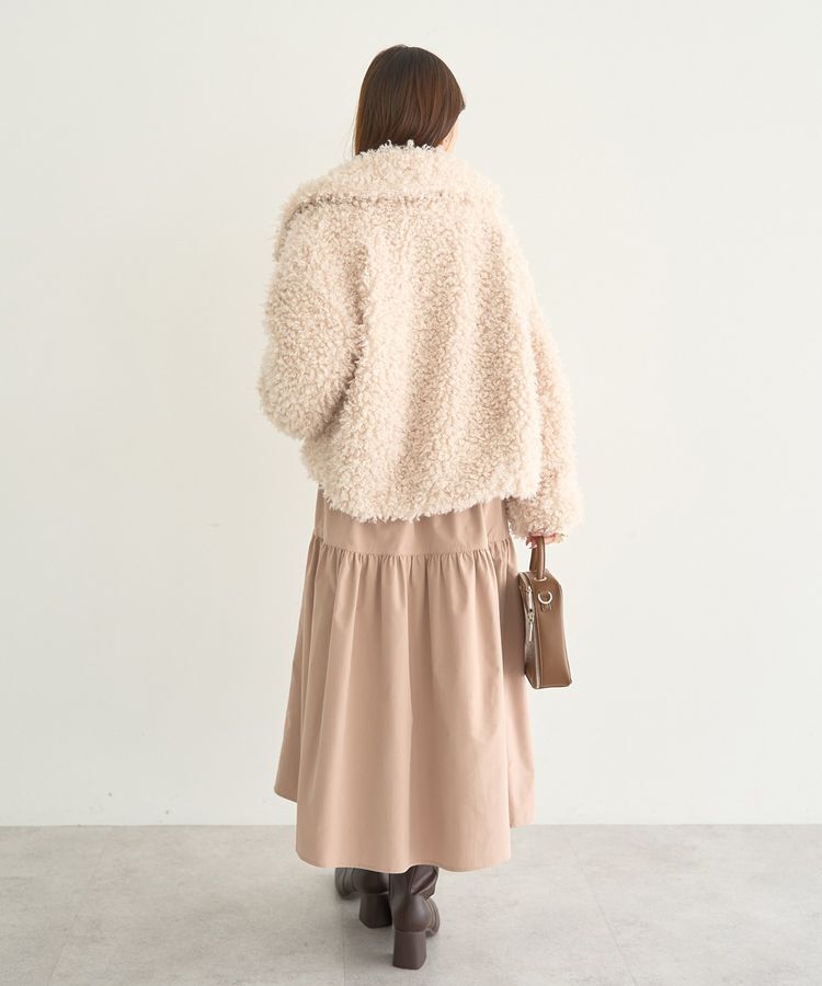 earth music&ecology「プードルファーショートブルゾン」|ブルゾン・スタジャン|