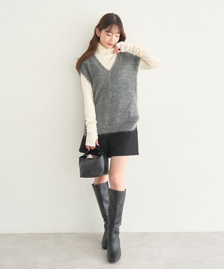 earth music&ecology「リブタートルネックプルオーバー」|Tシャツ・カットソー|