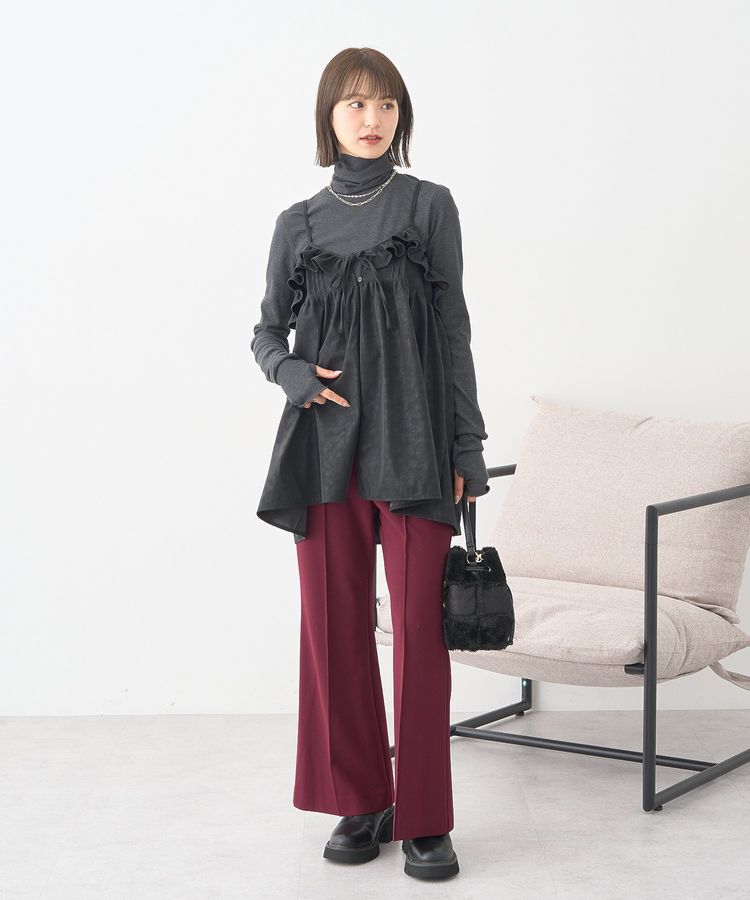 earth music&ecology「リブタートルネックプルオーバー」|Tシャツ・カットソー|