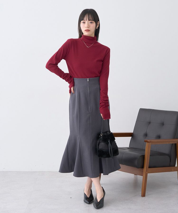 earth music&ecology「リブタートルネックプルオーバー」|Tシャツ・カットソー|