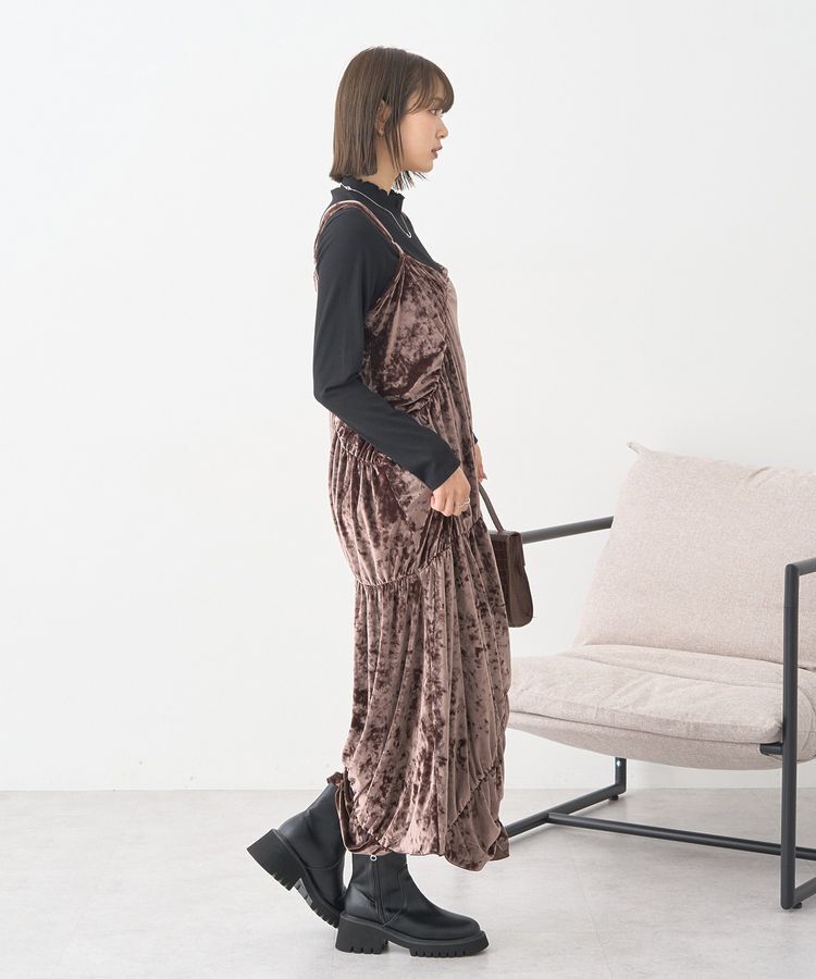 earth music&ecology「ラメテレコハイネックプルオーバー」|Tシャツ・カットソー|