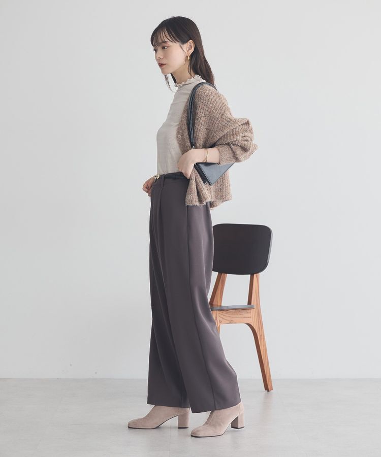 earth music&ecology「ラメテレコハイネックプルオーバー」|Tシャツ・カットソー|