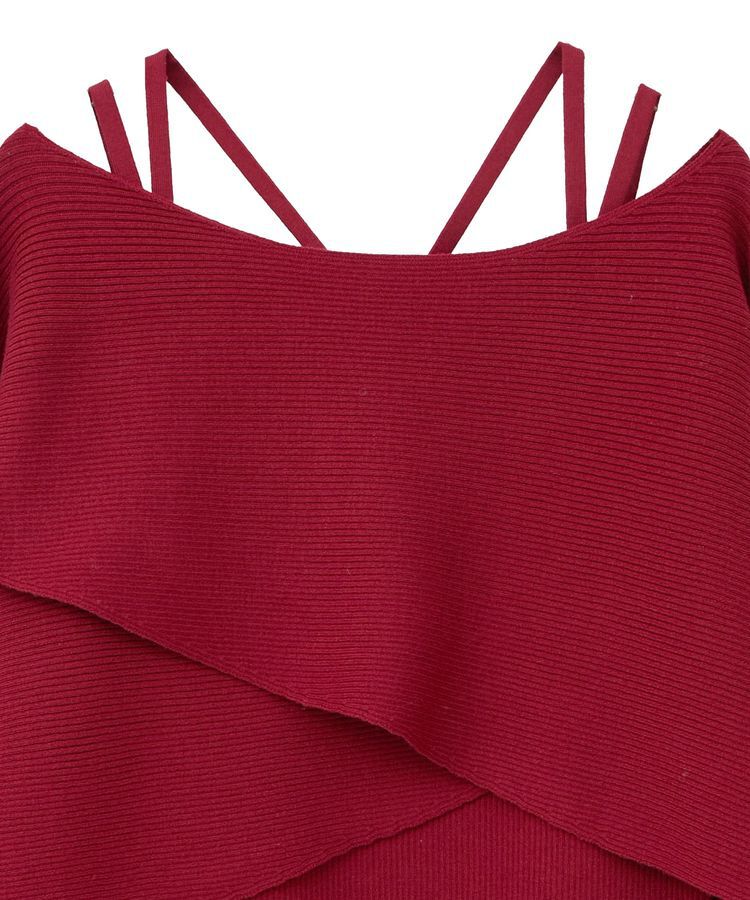 earth music&ecology「SET2点クロスニット+キャミソール」|ニット・セーター|