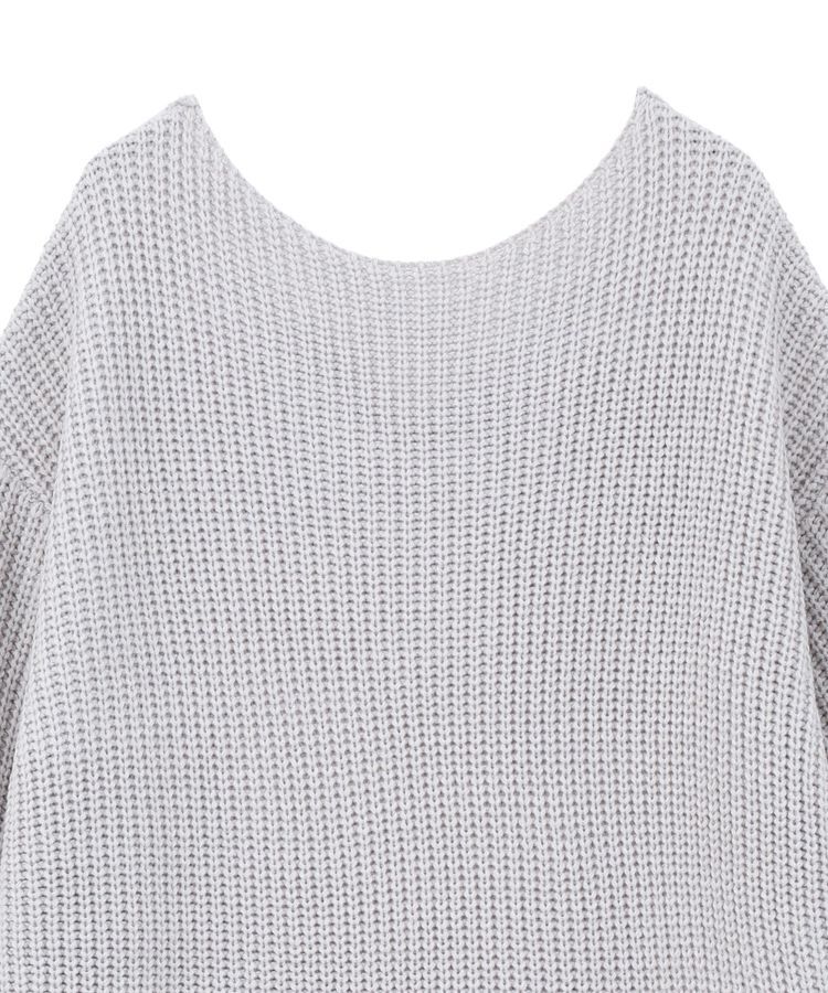 earth music&ecology「アンチピリングクロスネックルーズニット」|チュニック|