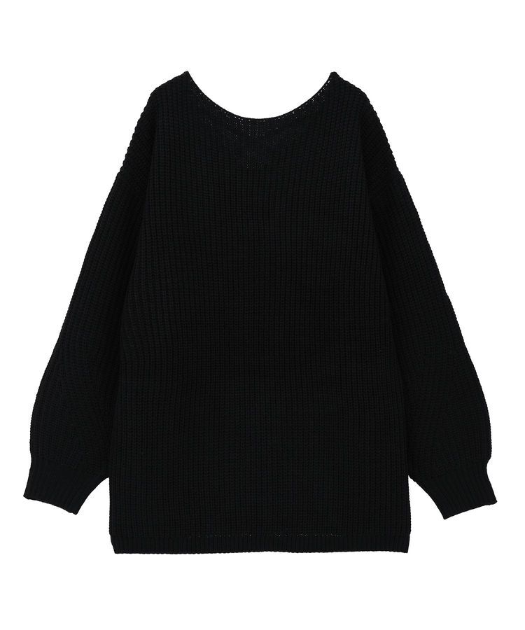 earth music&ecology「アンチピリングクロスネックルーズニット」|チュニック|
