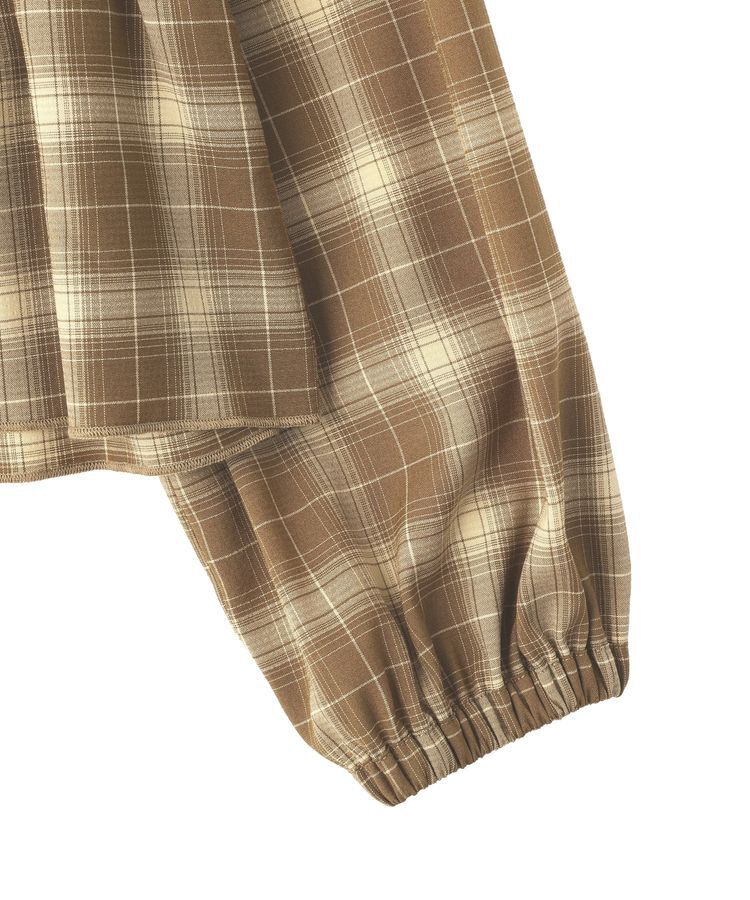 earth music&ecology「チェックシャーリングブラウス」|シャツ・ブラウス|