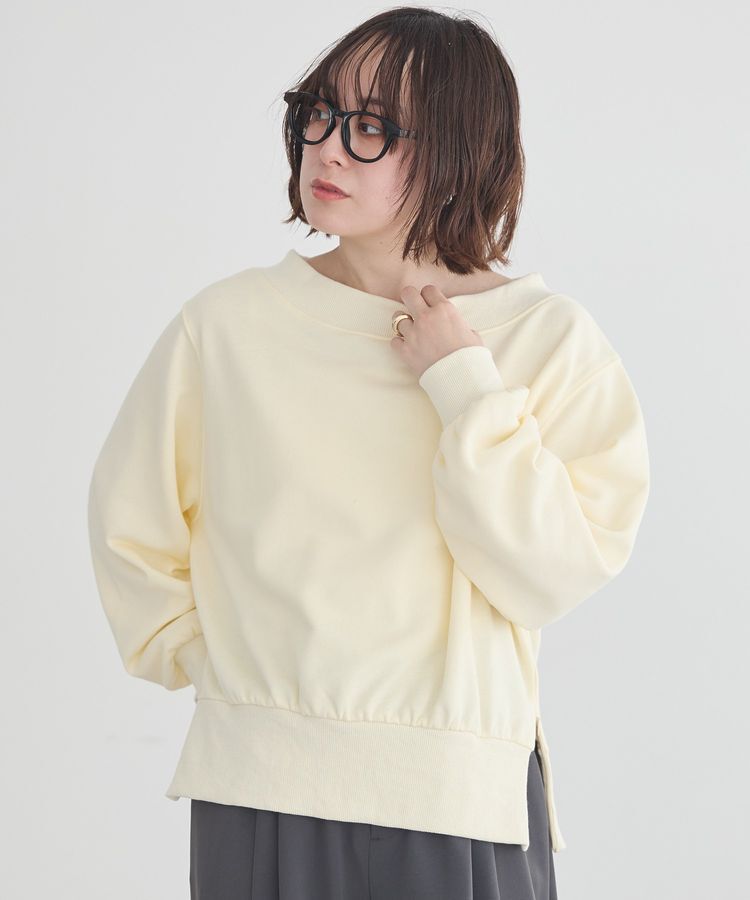 earth music&ecology「裾スリット裏毛プルオーバー」|スウェット・ジャージ|